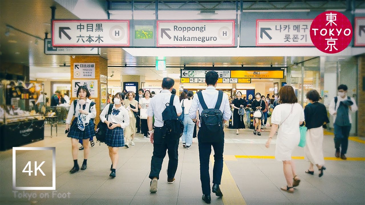Japan | Walking from "Ebisu station" to "Daikanyama station" in Tokyo. | 4K 