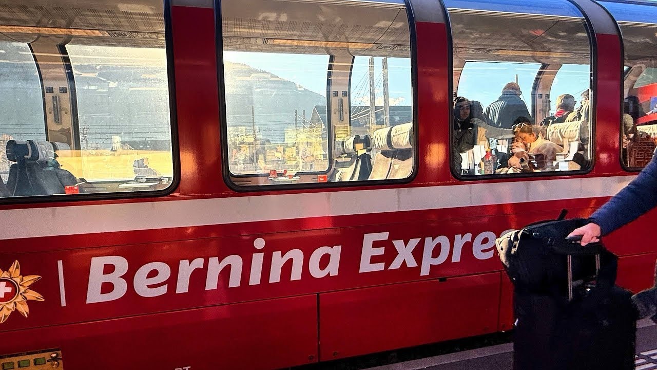 Панорамный поезд Бернина Экспресс #berninaexpress 