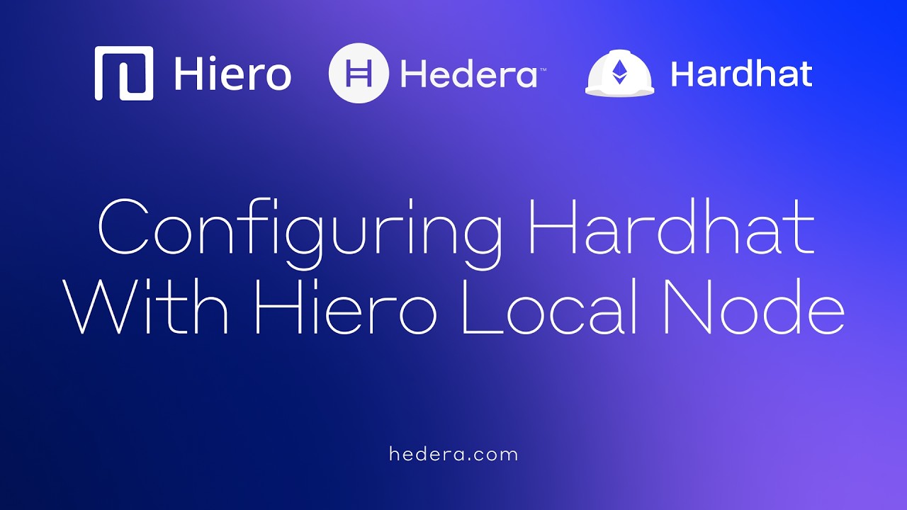 Configuring Hardhat With Hiero Local Node