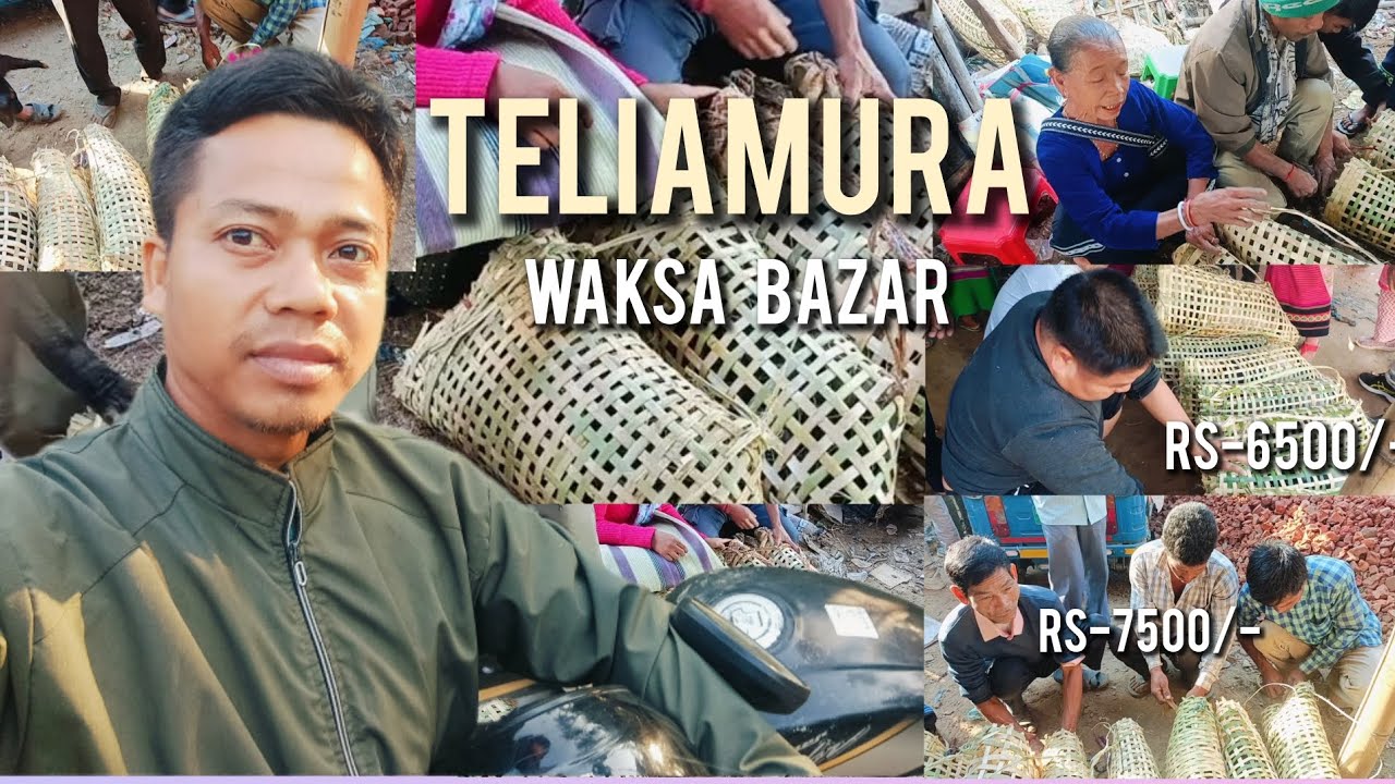 Teliamura bazaro waksa paina faijak||waksa daam morok mani ||@naren jamatia vlog