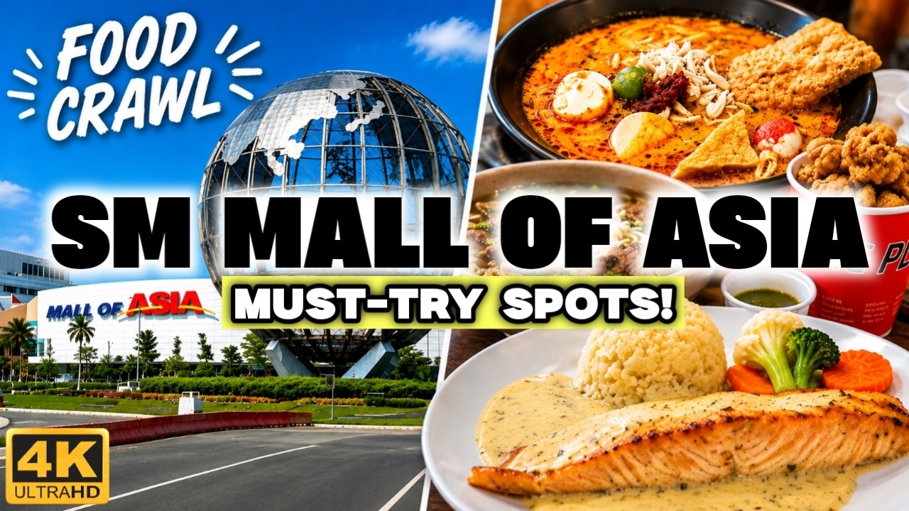 [4K] Eating Around SM MALL OF ASIA! Best Food Finds & Must-Try Spots!