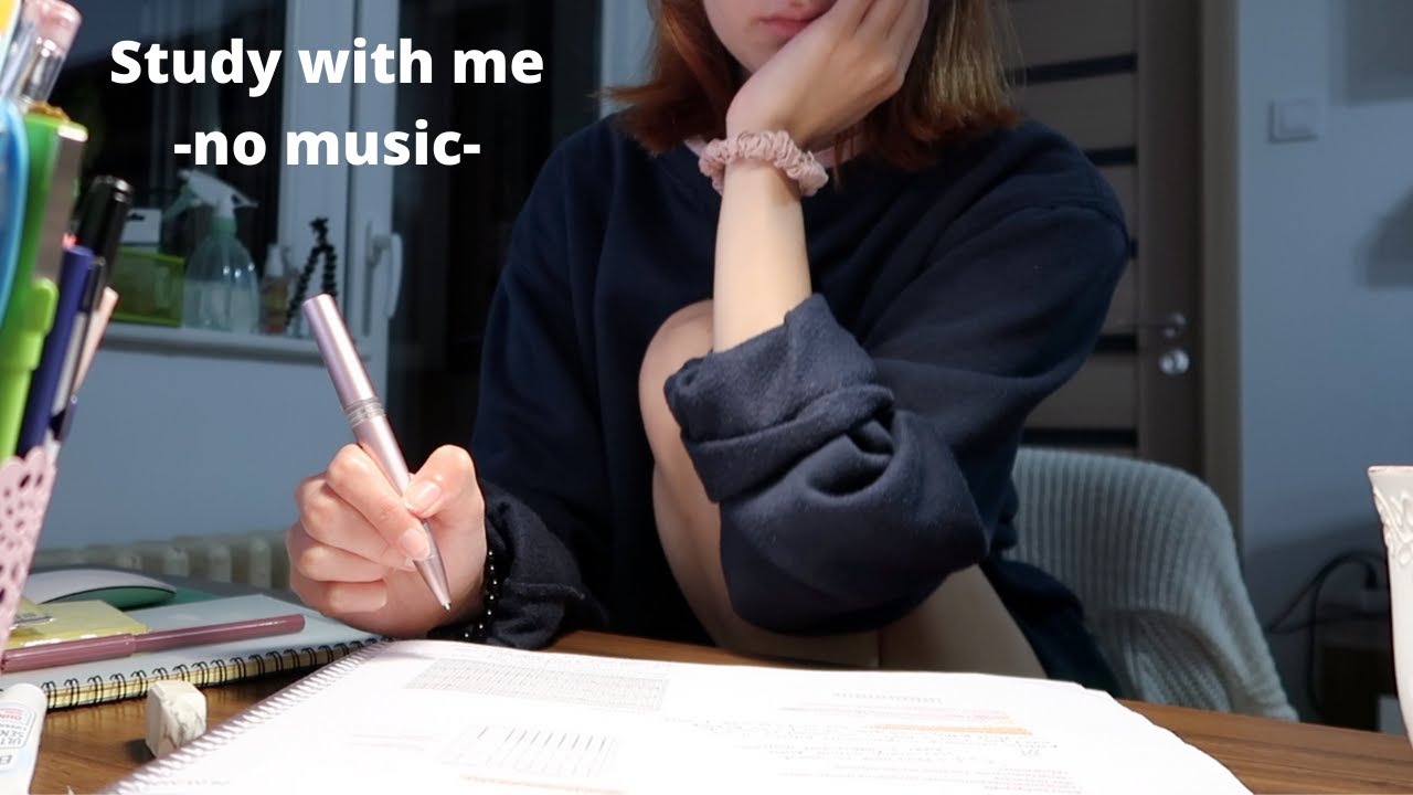 STUDY WITH ME I NO MUSIC