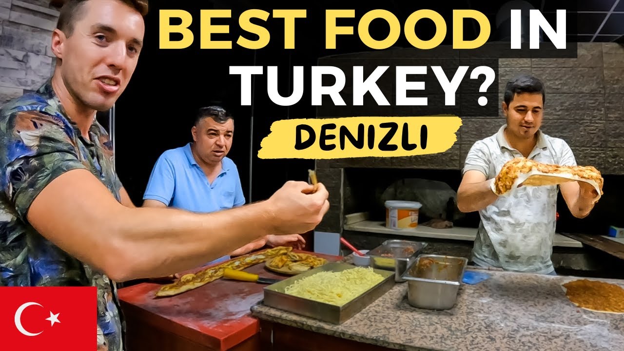 Friendly Owners Serving Us AMAZING LAHMACUN! Experiencing Nightlife in Denizli, Turkey 🇹🇷