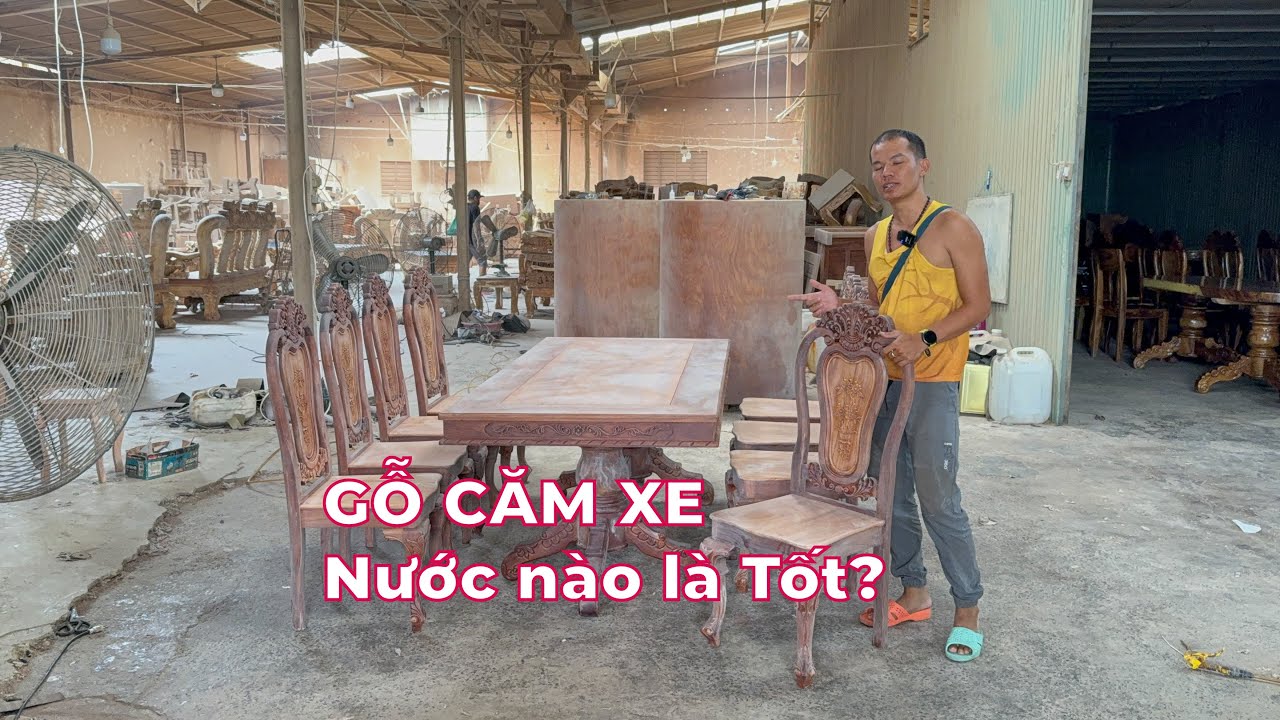 Gỗ Căm Xe có còn Không? Và Bộ bàn ăn gỗ căm xe 8 ghế đẹp
