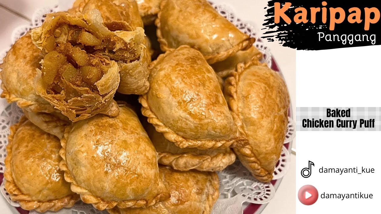 Renyah, lembut dn lumer di mulut…enak bangettt 👍🏻👍🏻👍🏻Chicken Curry Puff yg wangi butter // Karipap
