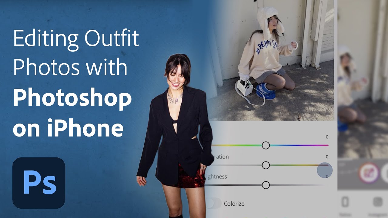 Editing Outfit Photos on the Go with Photoshop for iPhone | Adobe Photoshop