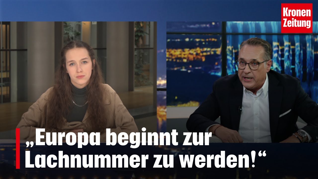 Schilling gegen Strache: „Europa beginnt zur Lachnummer zu werden!“ | krone.tv DAS DUELL
