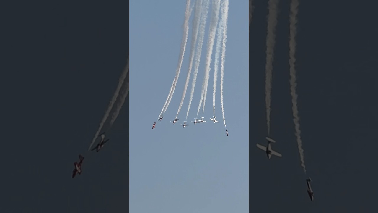 Canadian snowbirds. Abby airshow 2024. #airforce #snowbirds