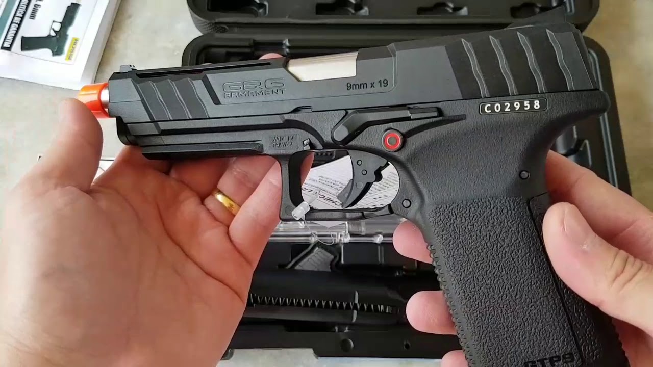 Airsoft - GTP 9 G&G GBB 6mm - E&G Comércio