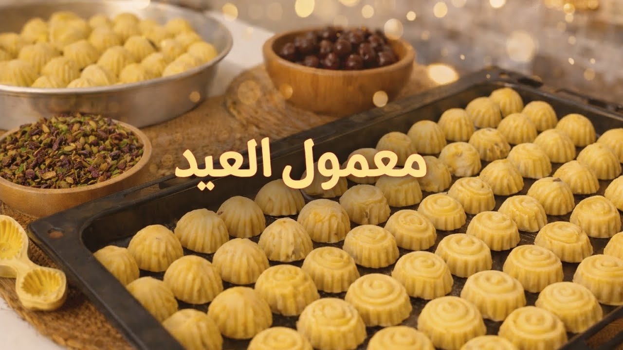 أجواء العيد بالبيت #السوري 🥹✨ معمول فاخر + يبرق غير شكل 😋يوم كامل بالمطبخ ❤