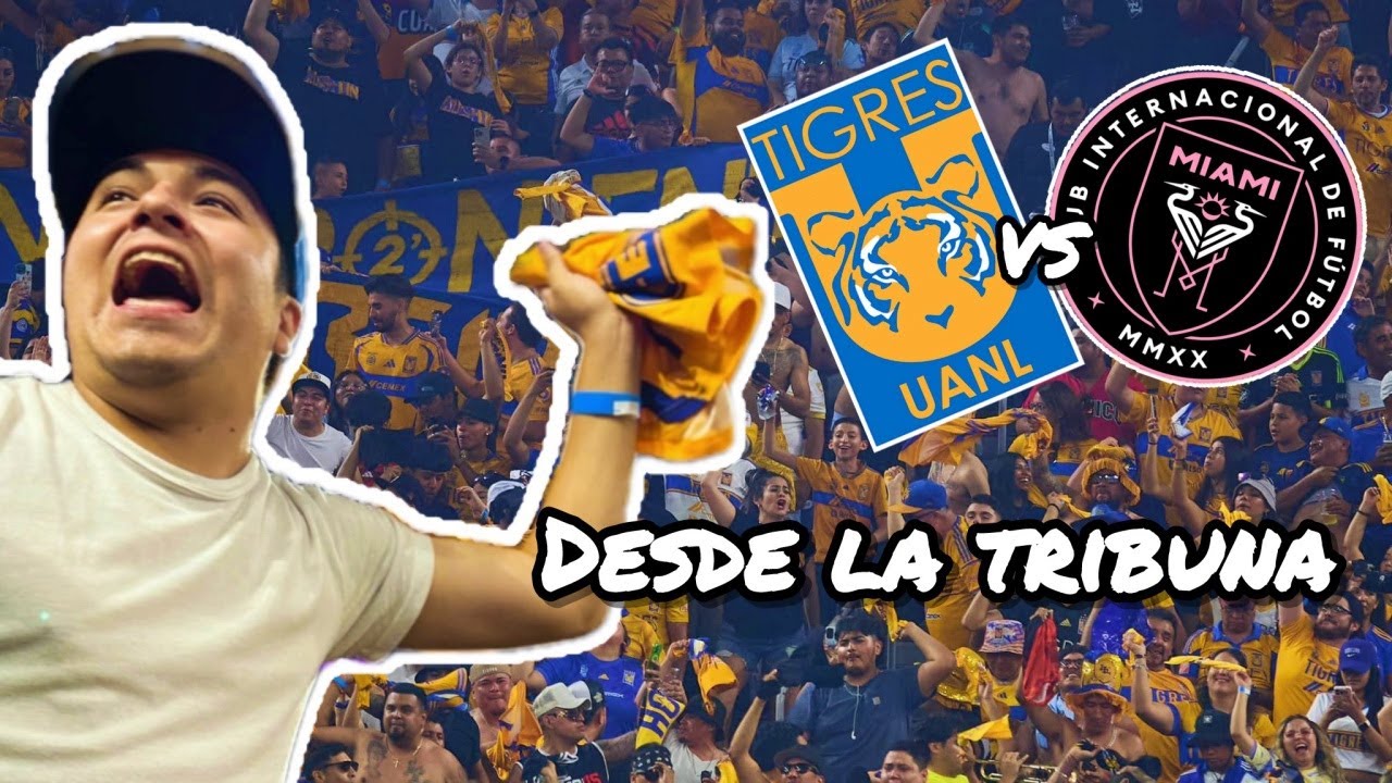 Tigres vs Miami desde la tribuna en Houston en el NRG stadium para la Leagues CUP
