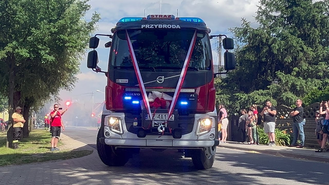 POWITANIE NOWEGO VOLVO DLA OSP PRZYBRODA❗️ALARMOWO 20 ZASTĘP&Oacute;W STRAŻY POŻARNEJ