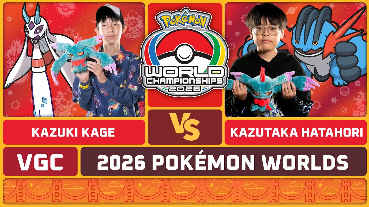 Kazuki Kage vs Kazutaka Hatahori - Pok&eacute;mon VGC Junior Finals | 2026 Pok&eacute;mon World Championships