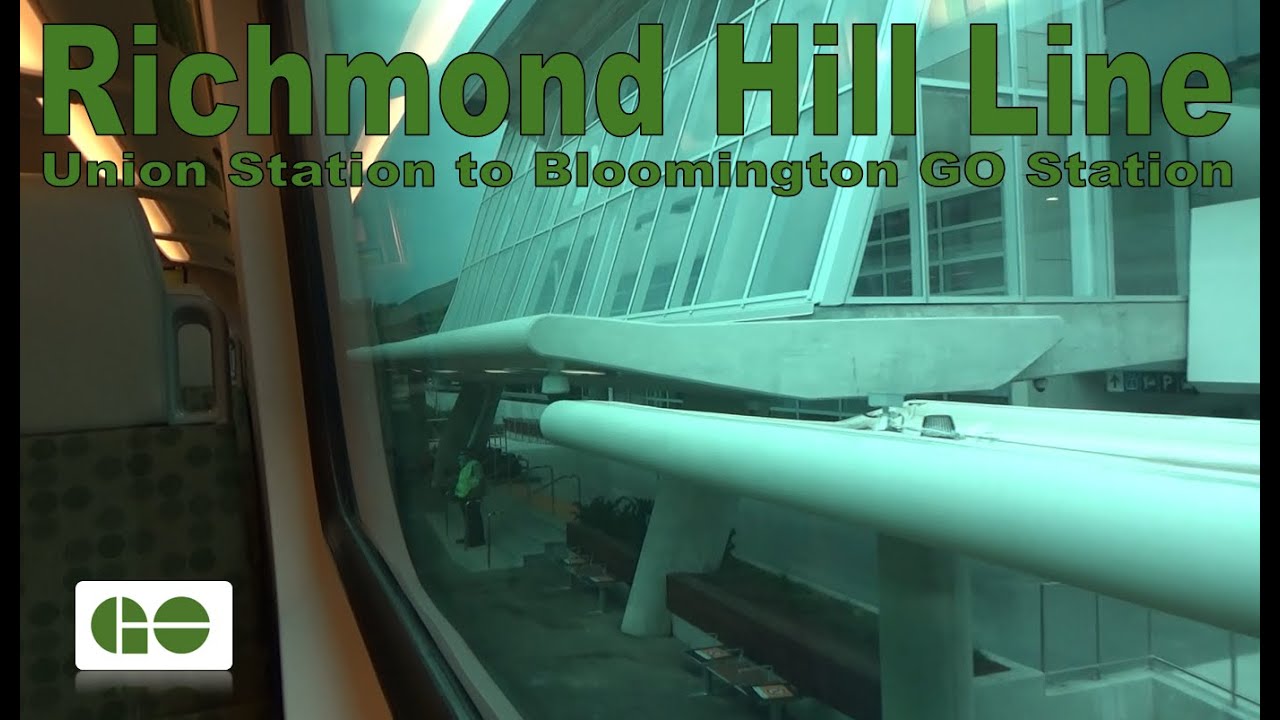 Richmond Hill Line - GO Train Ride: Union Station to Bloomington GO Station