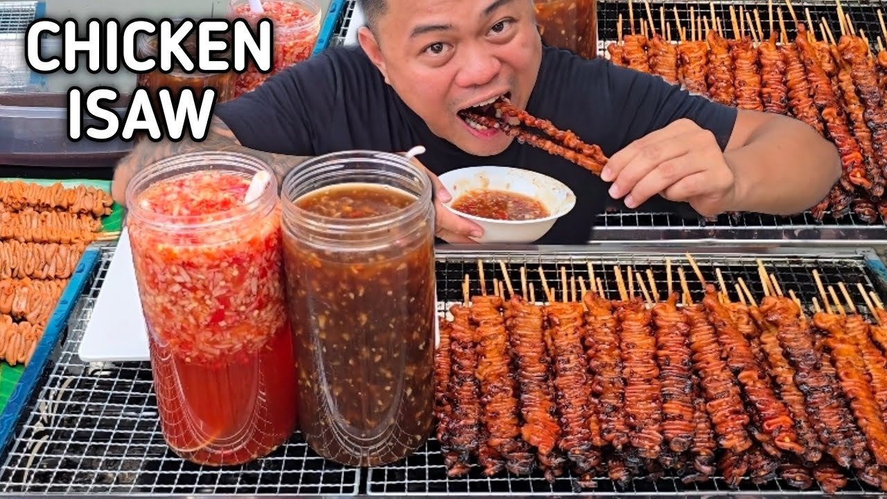 CHICKEN ISAW | OUTDOOR COOKING | MUKBANG PHILIPPINES