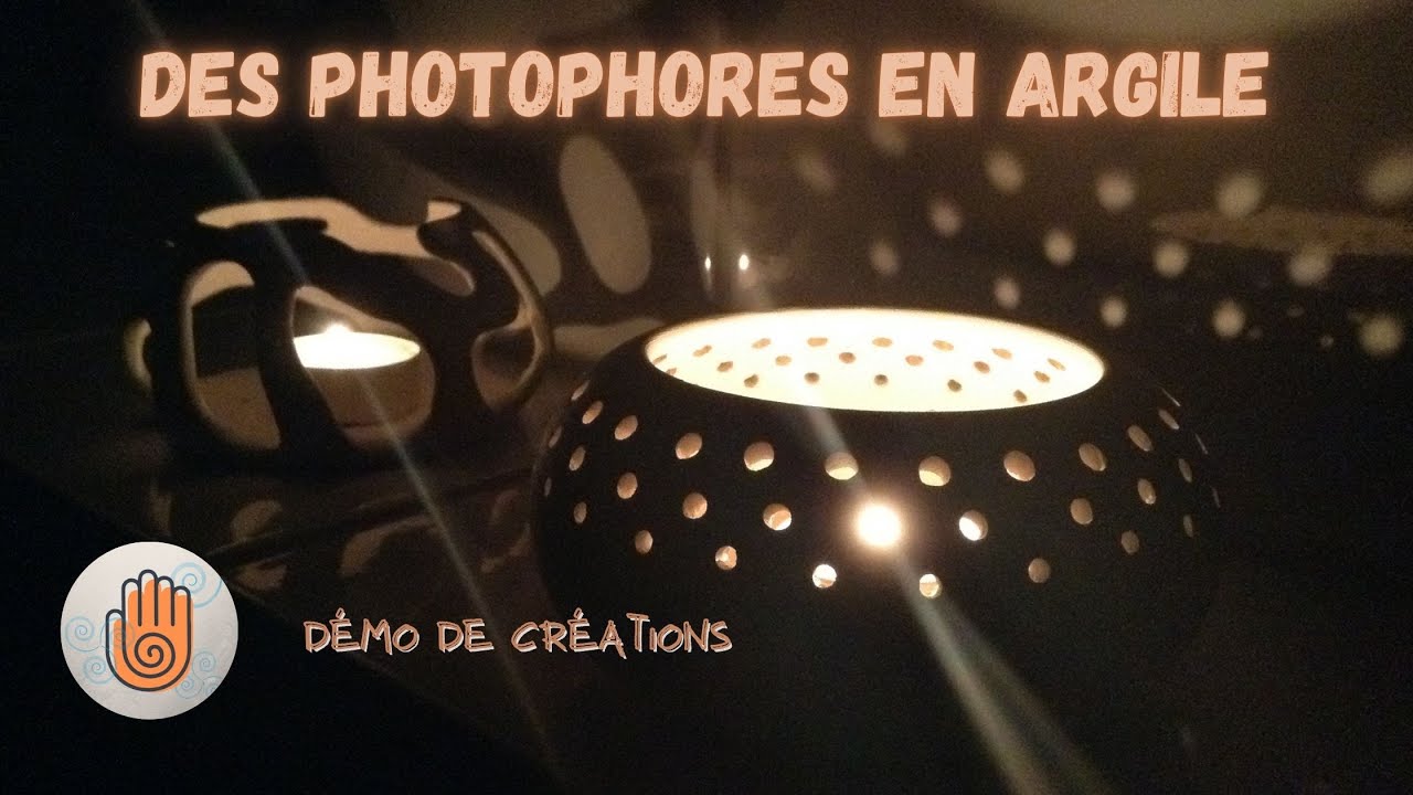Photophores en argile, tourner et modeler / démo de POTERIE