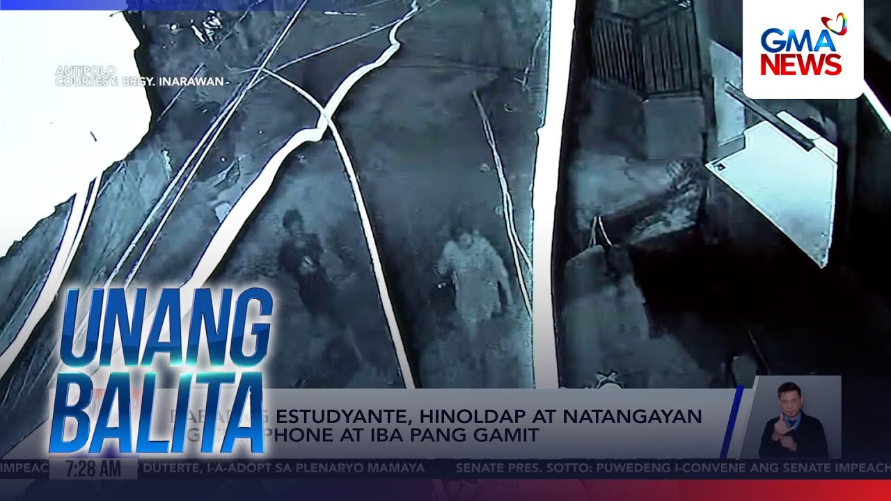 Babaeng estudyante, hinoldap at natangayan ng cell phone at iba pang gamit  | Unang Hirit