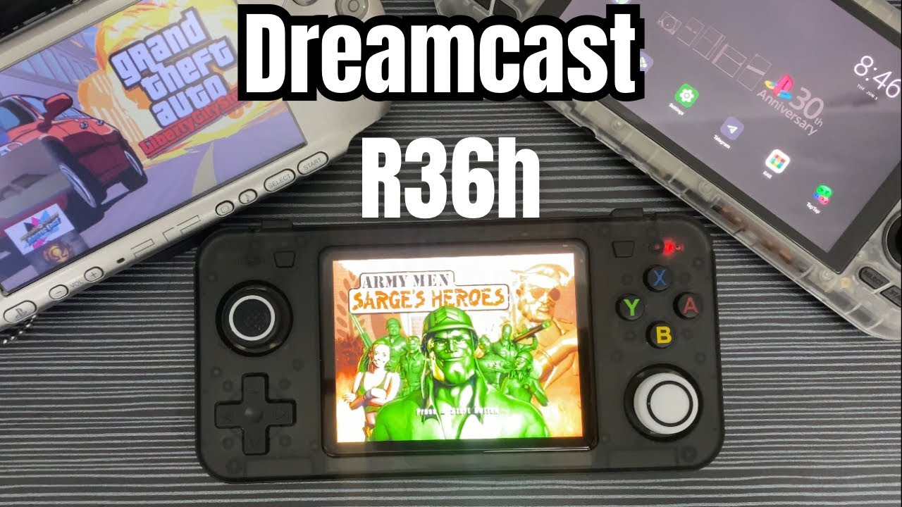 Dreamcast games test on R36h