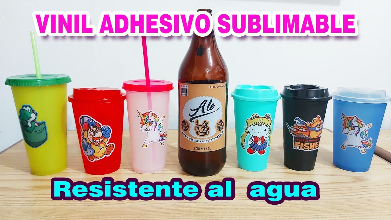 vinil ahdesivo blanco sublimable resistente al agua (para hacer stickers)
