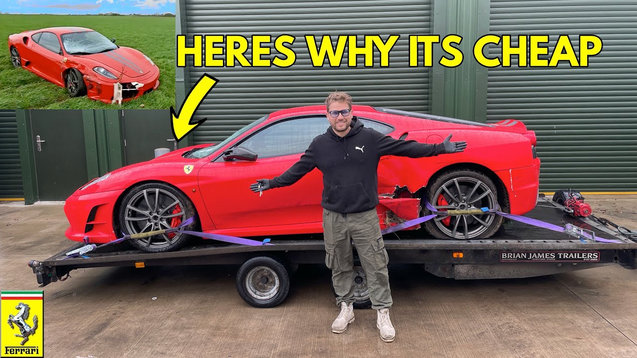 Я купил разбитую Ferrari 430 Scuderia, не видя ее снаружи, с НЕИЗВЕСТНЫМИ повреждениями.
