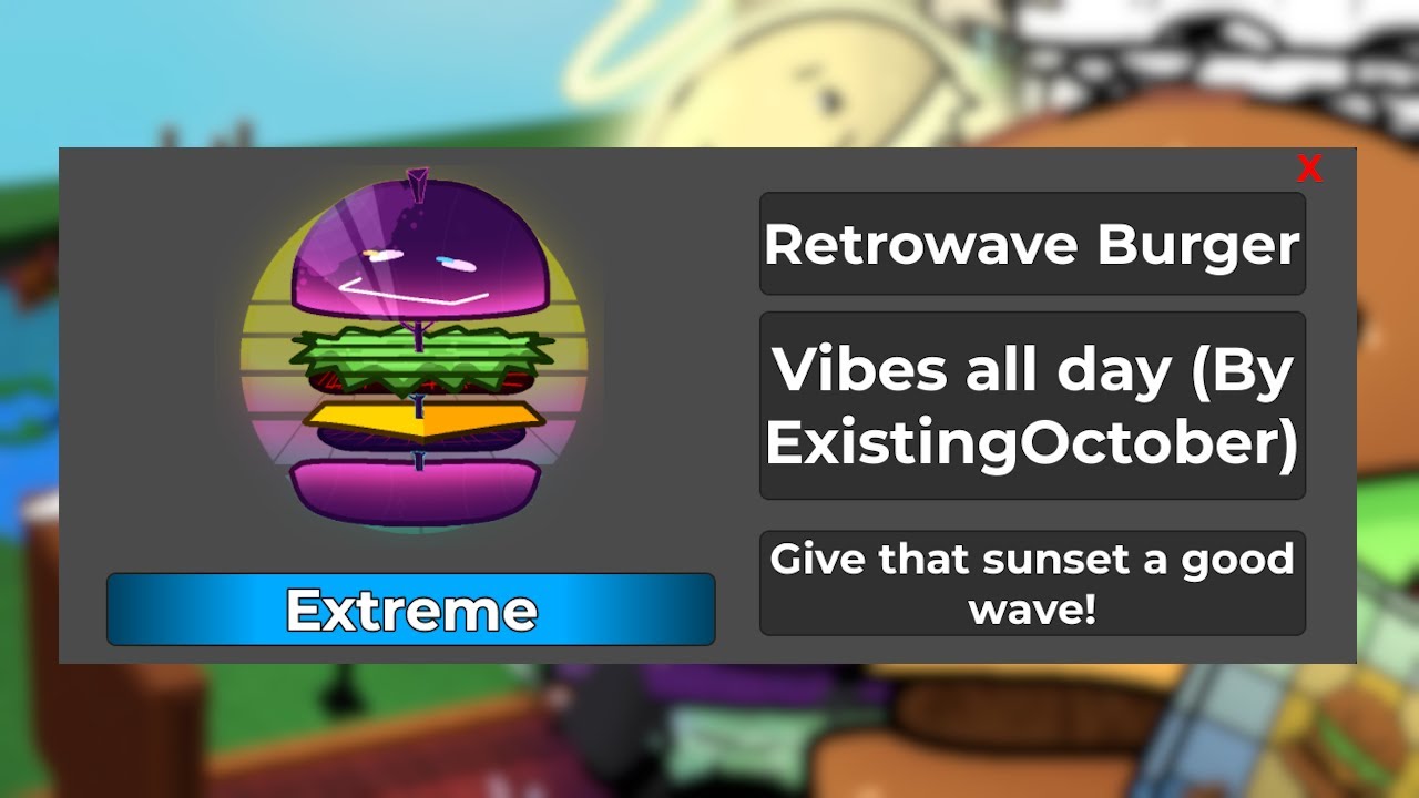 HOW to get RETROWAVE BURGER! - Roblox - Find The Burgers!