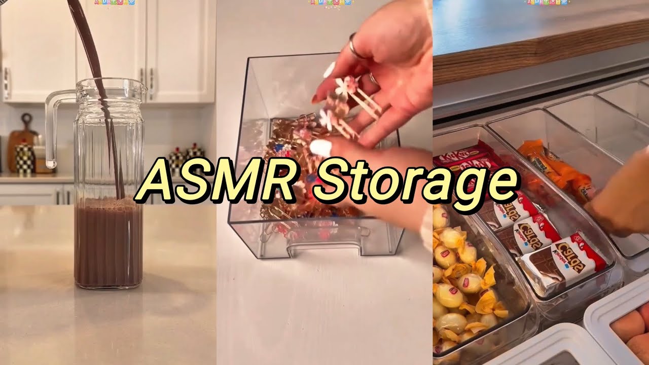 ASMR沉浸式收纳-糖果零食补货，冰箱补货，生活用品