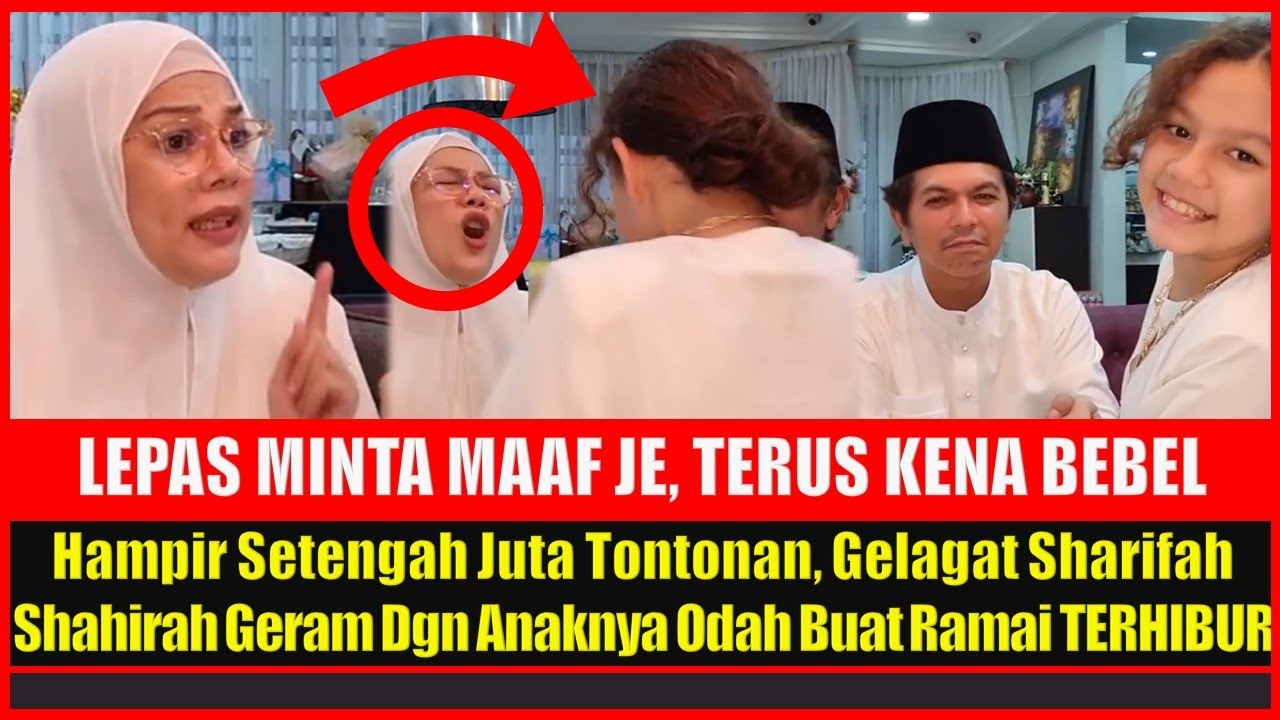 Hampir Setengah Juta Tontonan, Gelagat Sharifah Shahirah Geram Dgn Anaknya Odah Buat Ramai TERHIBUR
