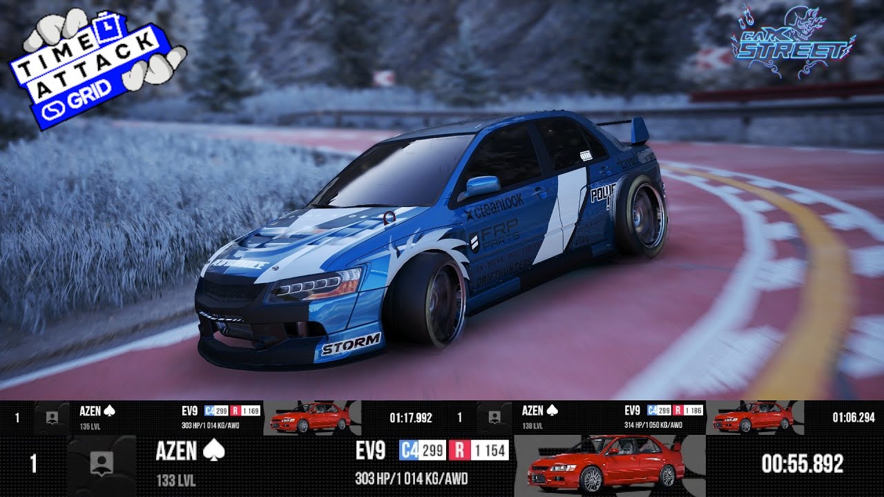 CarX Street | Time Attacks C4 | Mitsubishi Evo 9 WORLD RECORDS with TUNES