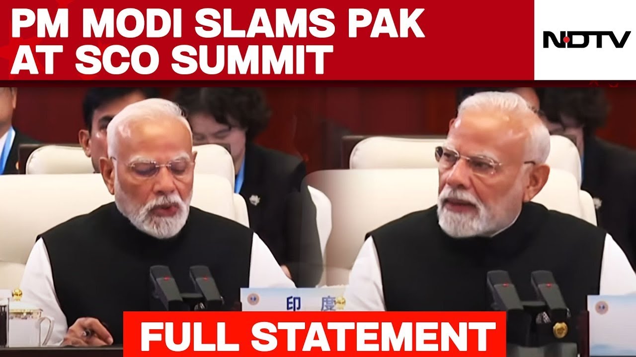 PM Modi Speech Today | PM Modi Raises Cross-Border Terrorism At SCO Summit, Calls It A 
