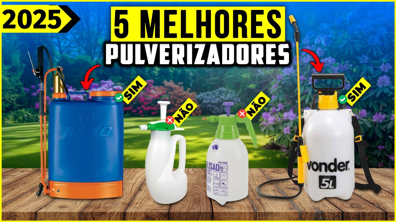 Os 5 Melhores Pulverizador De 2025! // Tem pulverizador manual, Costal e Outros.