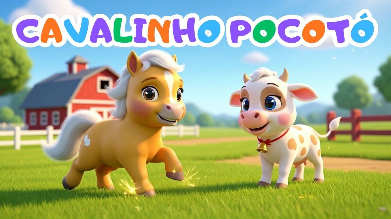 POCOTÓ NA FAZENDA  🐊🎵 | Música Infantil | Fazendinha Musical 🐴Cavalinho Pocotó Corre sem Parar