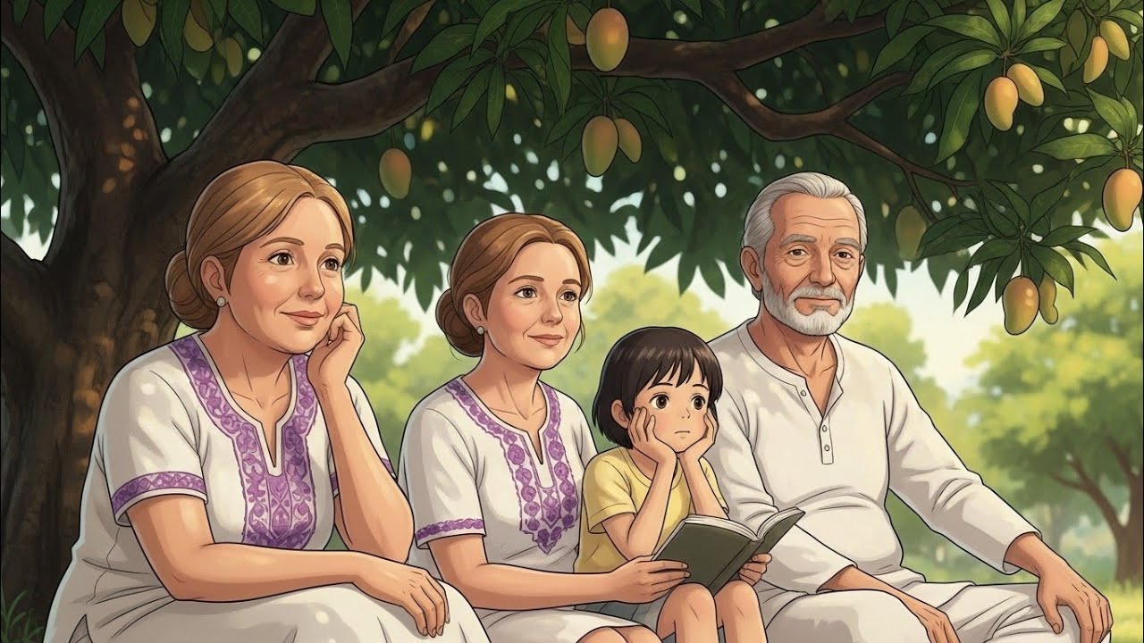 Under The Mango Tree🌳☀️ | Summer Rest, Whispering Leaves | Distant Voices | Ghibli Family| 