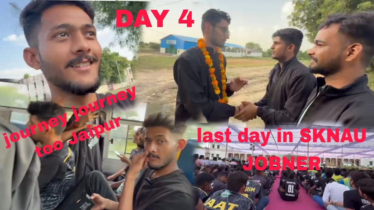 LAST DAY IN SKNAU jobner🏬 FULL FUN 🎊 in journey 💫of jobner to Jaipur🌇.