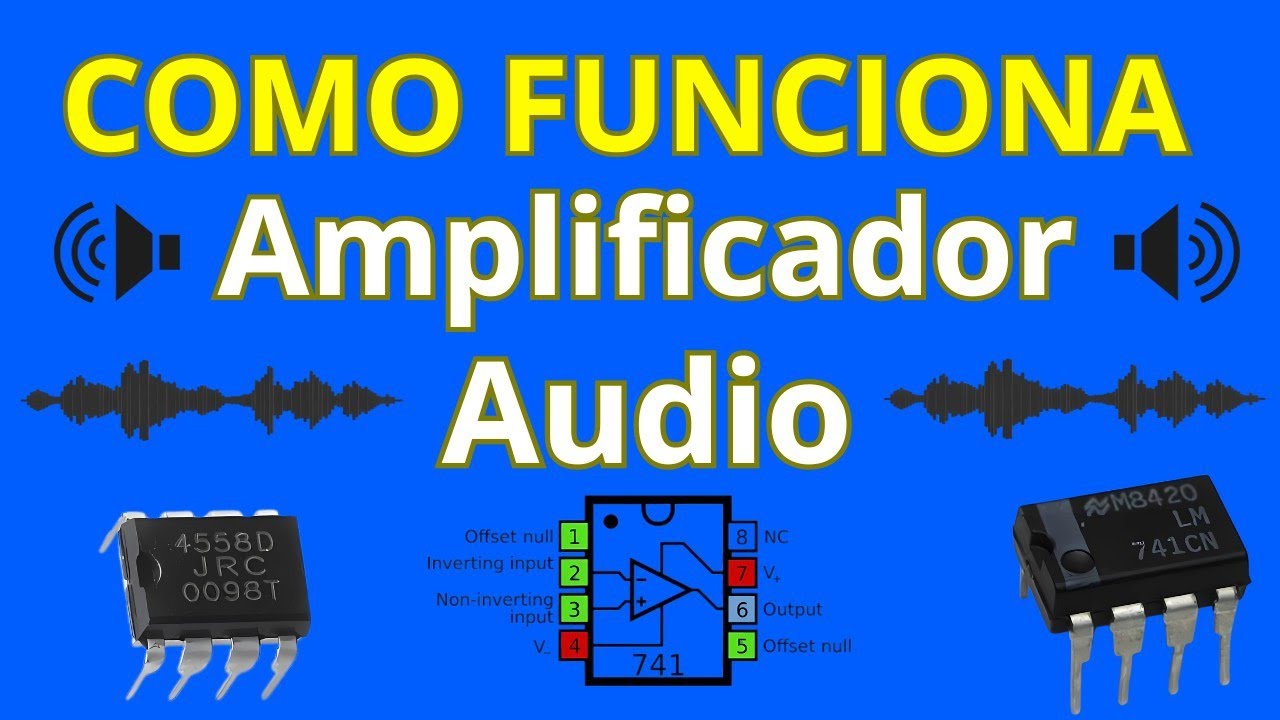 Como Funciona un Amplificador Audio Clase AB con LM741: Potencia Real con Audio Profesional