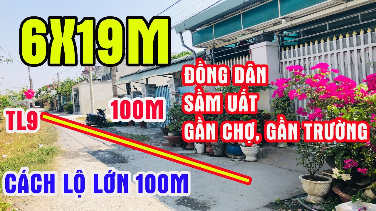 Đất Mỹ Hạnh Nam  6x19m ,  sát chợ, lô này đẹp quá | Hằng Bán Đất