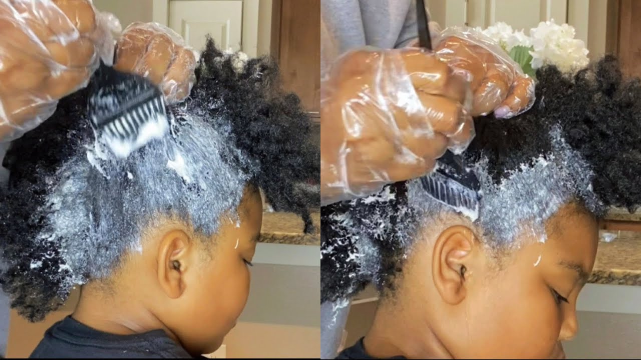 I Texlaxed My Daughter’s 4C Natural Hair And This Happened!! 😱