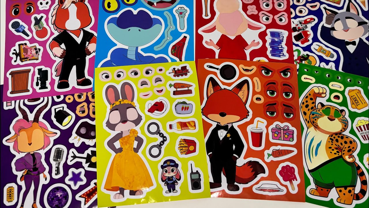 [Paper diy🦊🐰] Zootopia 2| ASMR stickers