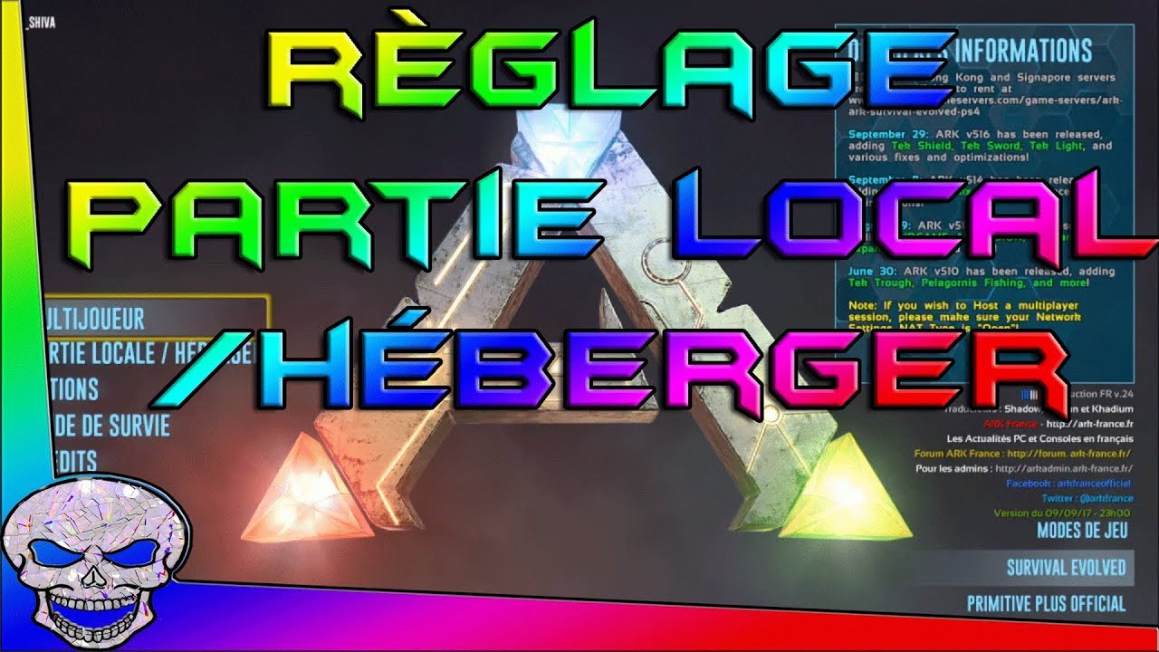 Réglage Partie Local / Héberger