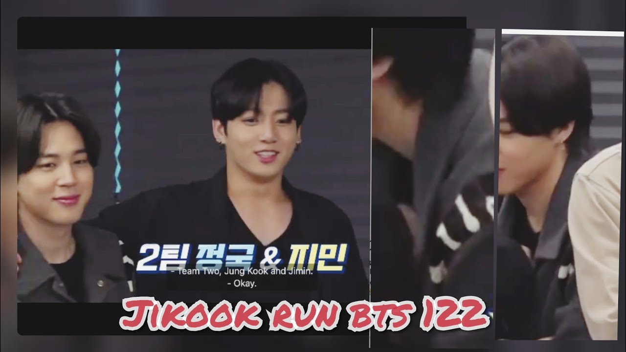 Jikook in Run bts 122  sweet and funny
