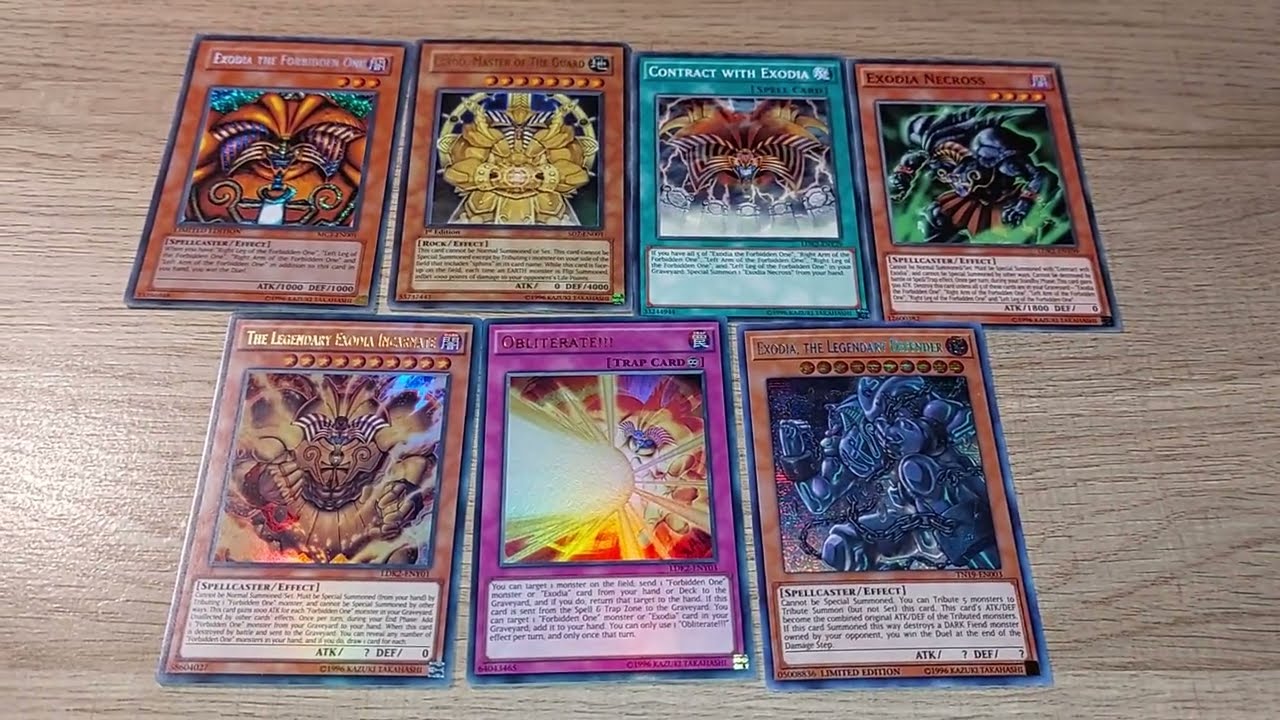 Yu-Gi-Oh! Exodia The Forbidden One Card's