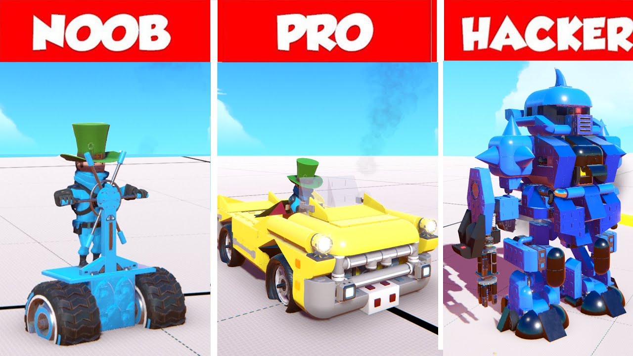 NOOB VS PRO VS HACKER AUTO in Trailmakers bauen !