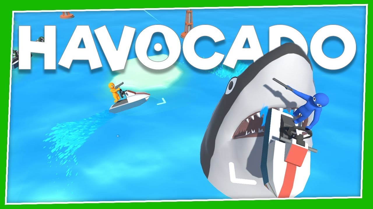 Havocado - #4 - SHARK ATTACK!! (4 Player Gameplay)