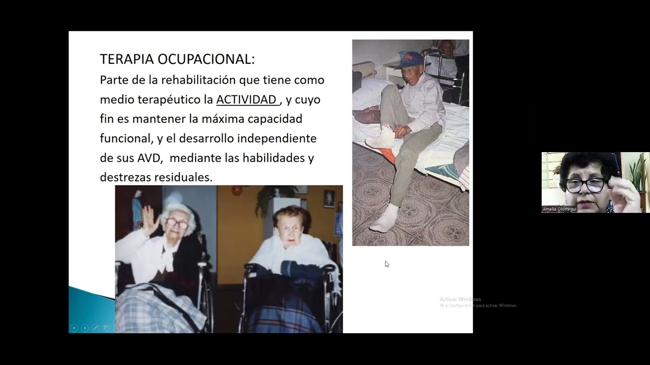Terapia Ocupacional en Geriatría - Mg. Amelia Olórtegui - Terapeuta Ocupacional
