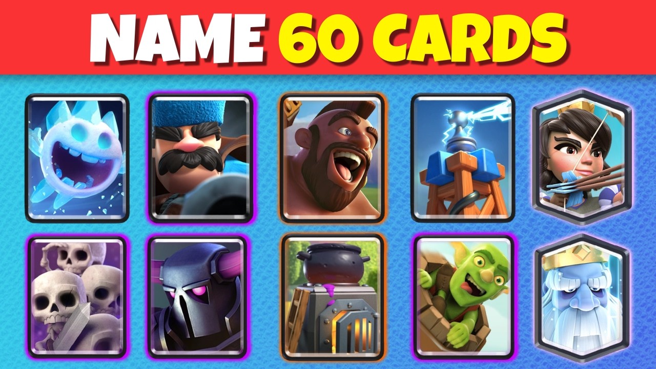 Guess Clash Royale Cards in 3 seconds | Clash Royale Quiz