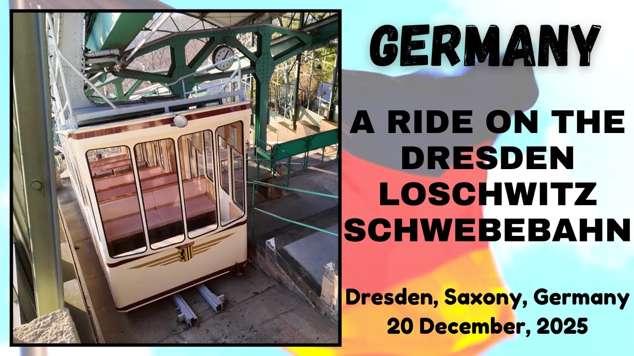 A Ride on the Dresden Loschwitz Schwebebahn, Dresden, Saxony, Germany - 20 December, 2025