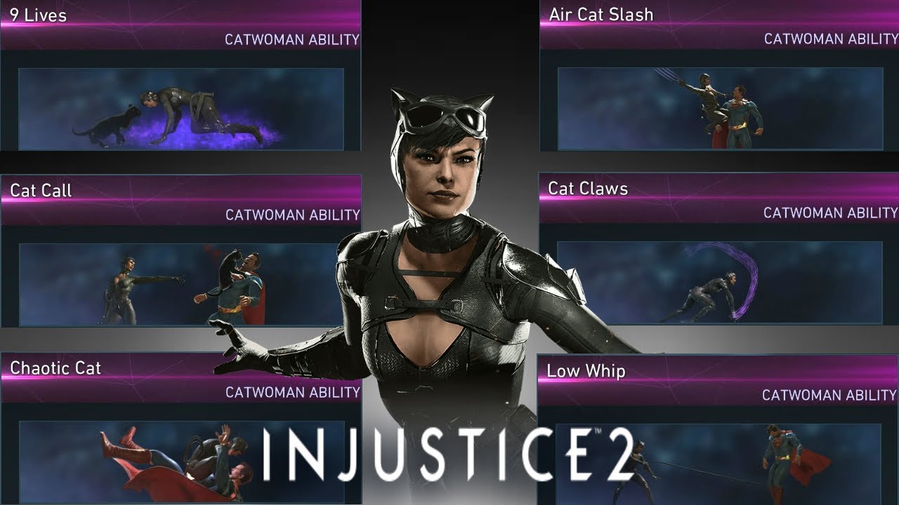 Injustice 2: Catwoman - All Unlockable Abilities