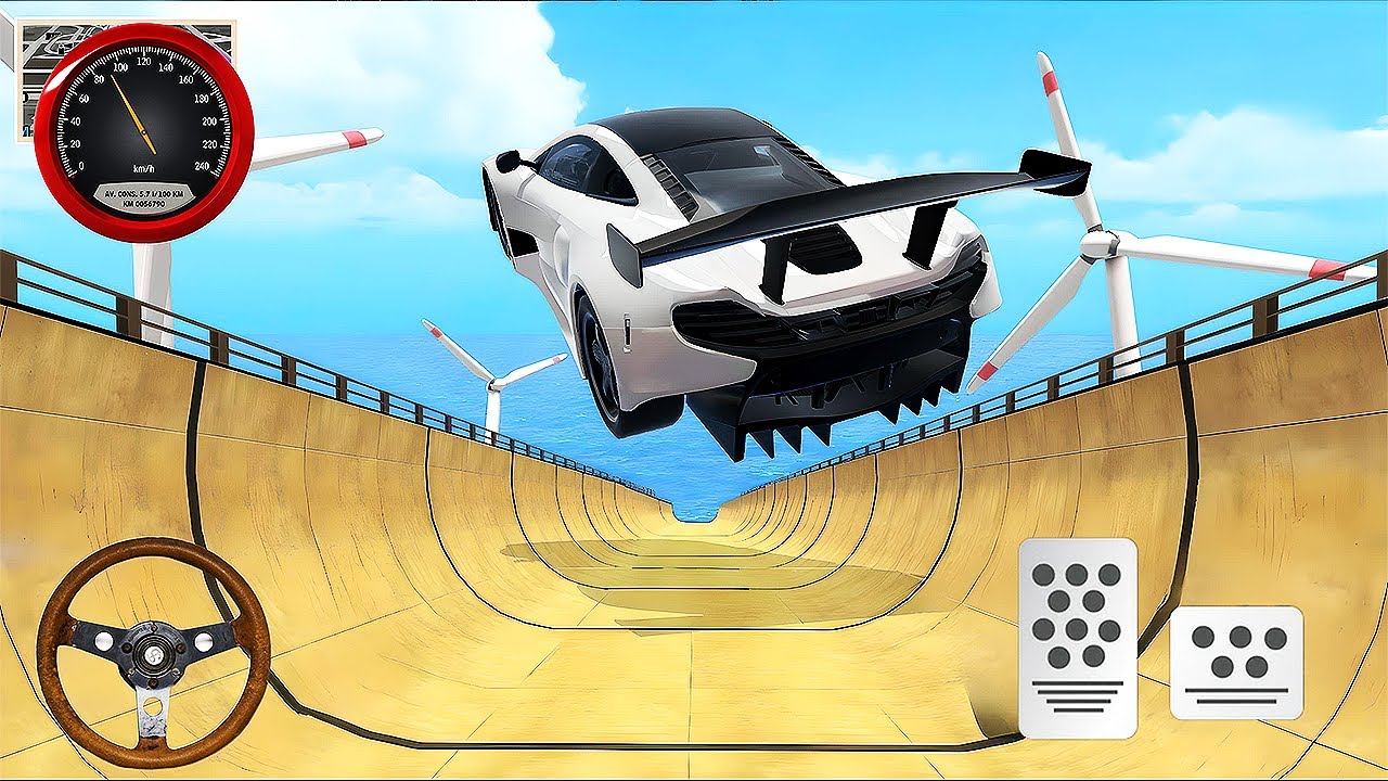 Car Stunt Simulation Game 3D 2023 - Ultimate Impossible Stunt Race Driver - Android GamePlay