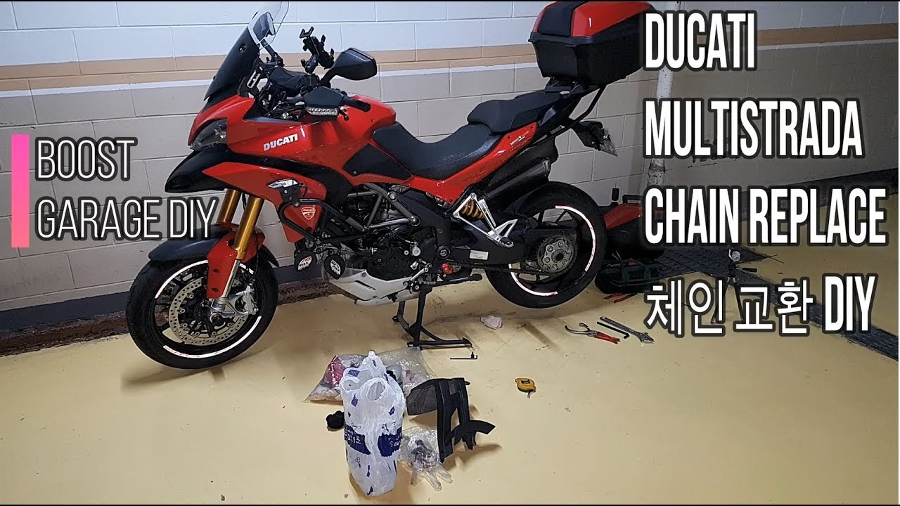 DUCATI MULTISTRADA 1200S Chain replace DIY (체인교환)