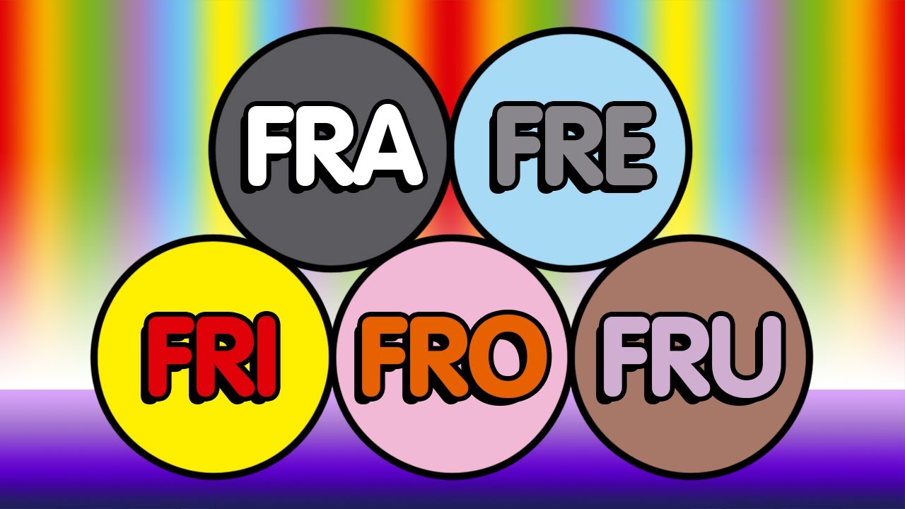 FRA FRE FRI FRO FRU - CRIANÇAS INTELIGENTES - ALFABETIZAÇÃO #aeiou #palavrinhas