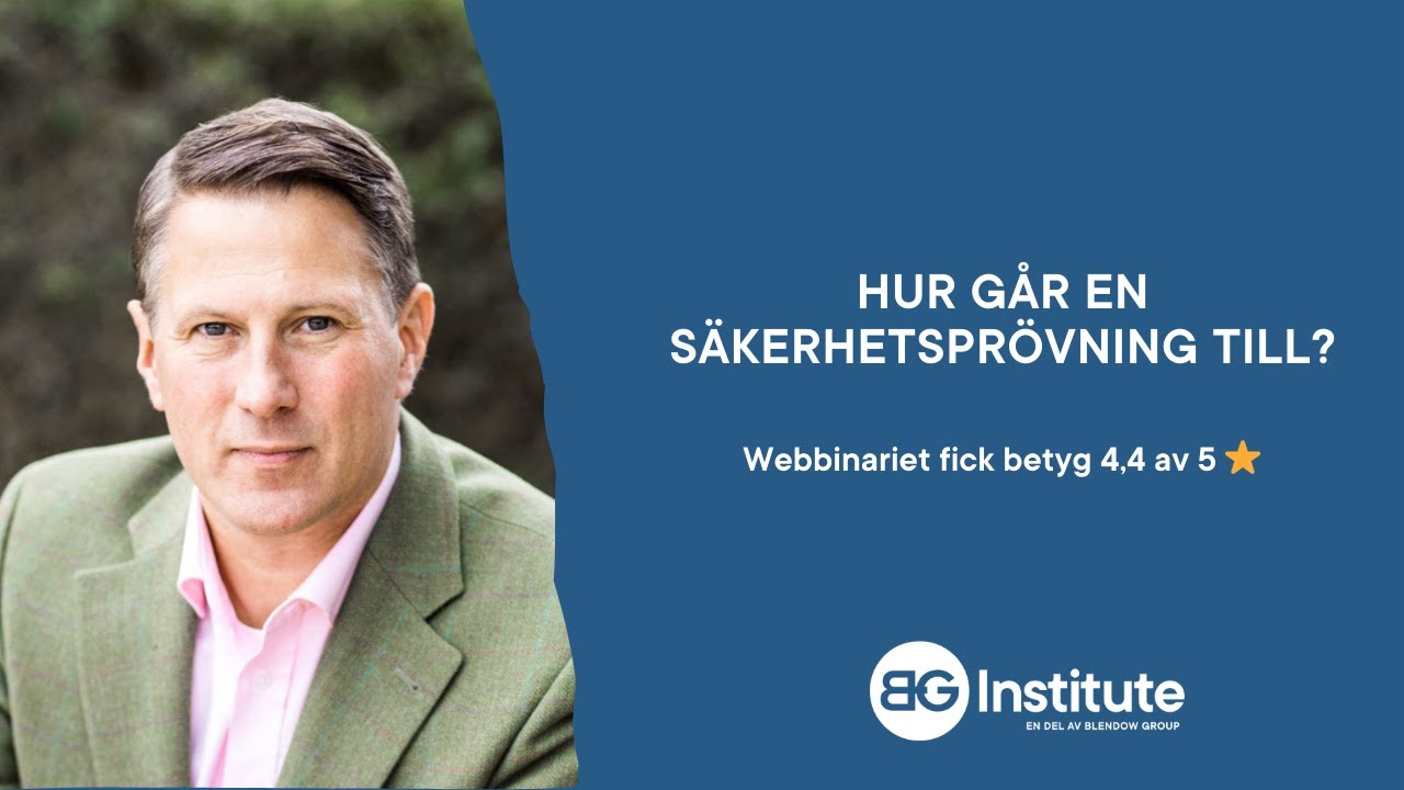 Hur går en säkerhetsprövning till